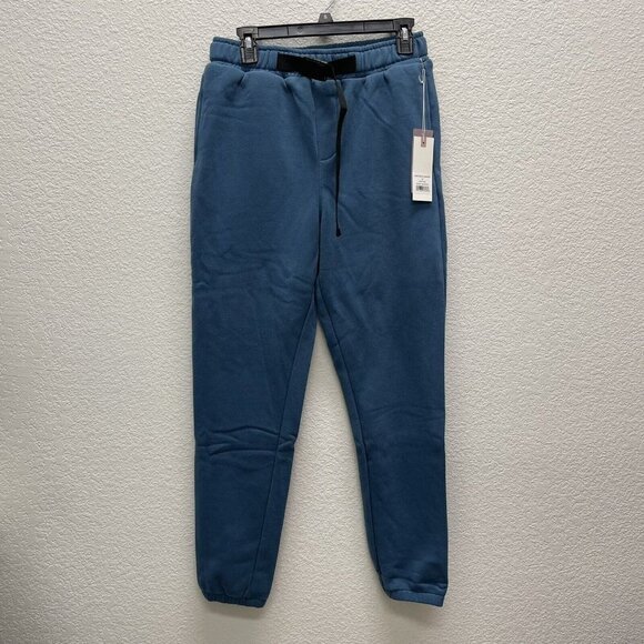 NWT Melrose Place Mens Westgate Fleece Jogger in Captain Blue Size M